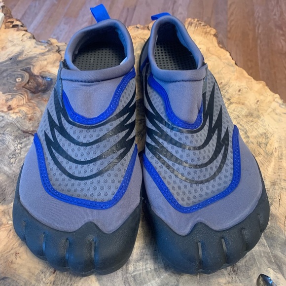 Men's Grey & Blue Water Shoes - Size 9/10 - Aqua Sport - Picture 6 of 10
